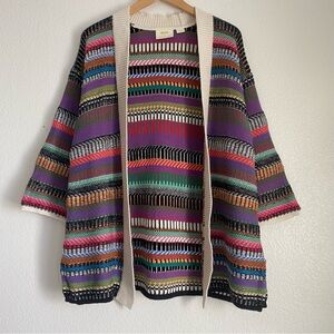 Maeve by Anthropologie cardigan sweater, multi-color, M